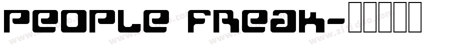 People Freak字体转换